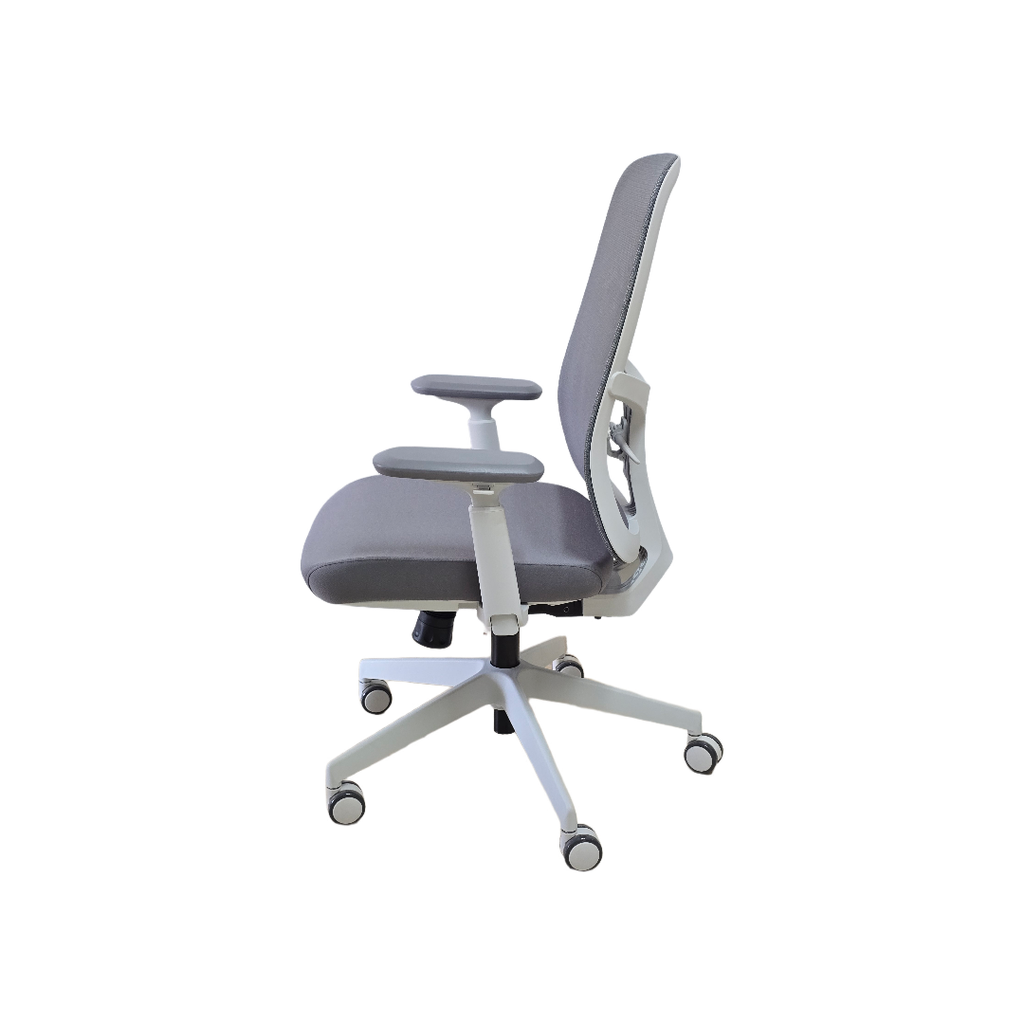 SILLON SEMI EJECUTIVO NEXA (F34) GRIS CLARO - MESH GRIS - TELA GRIS  