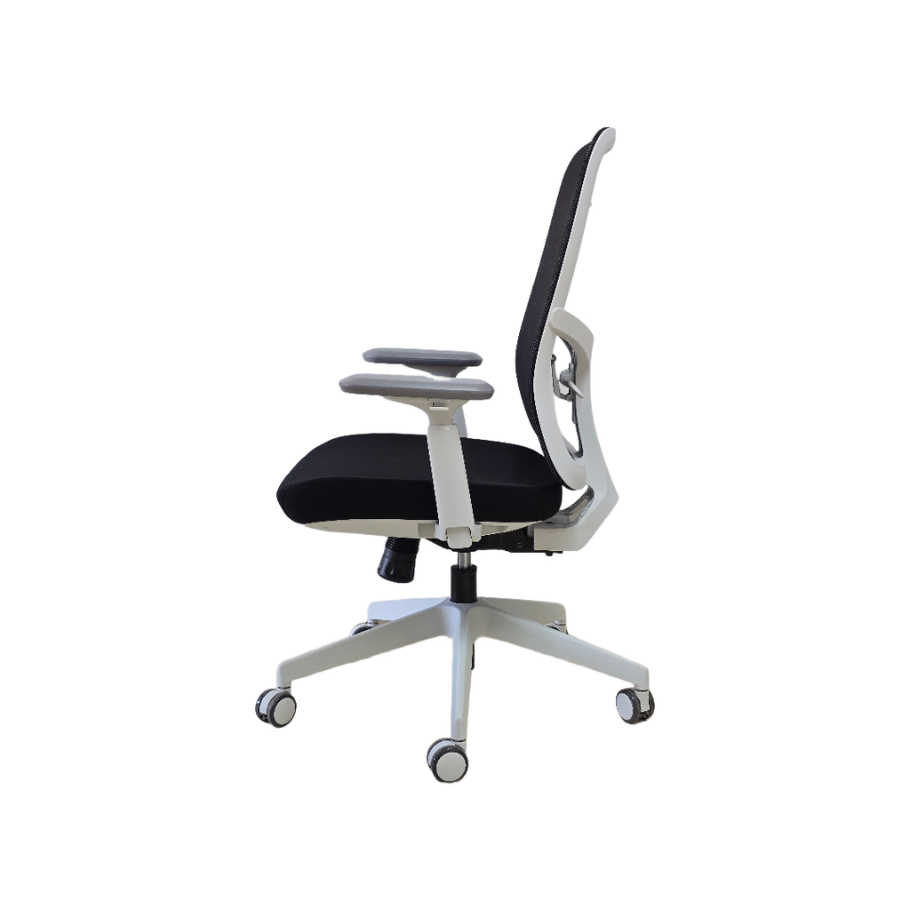 SILLON SEMI EJECUTIVO NEXA (F34) GRIS CLARO - MESH NEGRO- TELA NEGRA (copia)