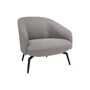 BUTACA MOD. ARIA (639)- TAPIZADO EN TELA GRIS CLARO (ZB-01) - MEDIDAS: 30"X32"X29"