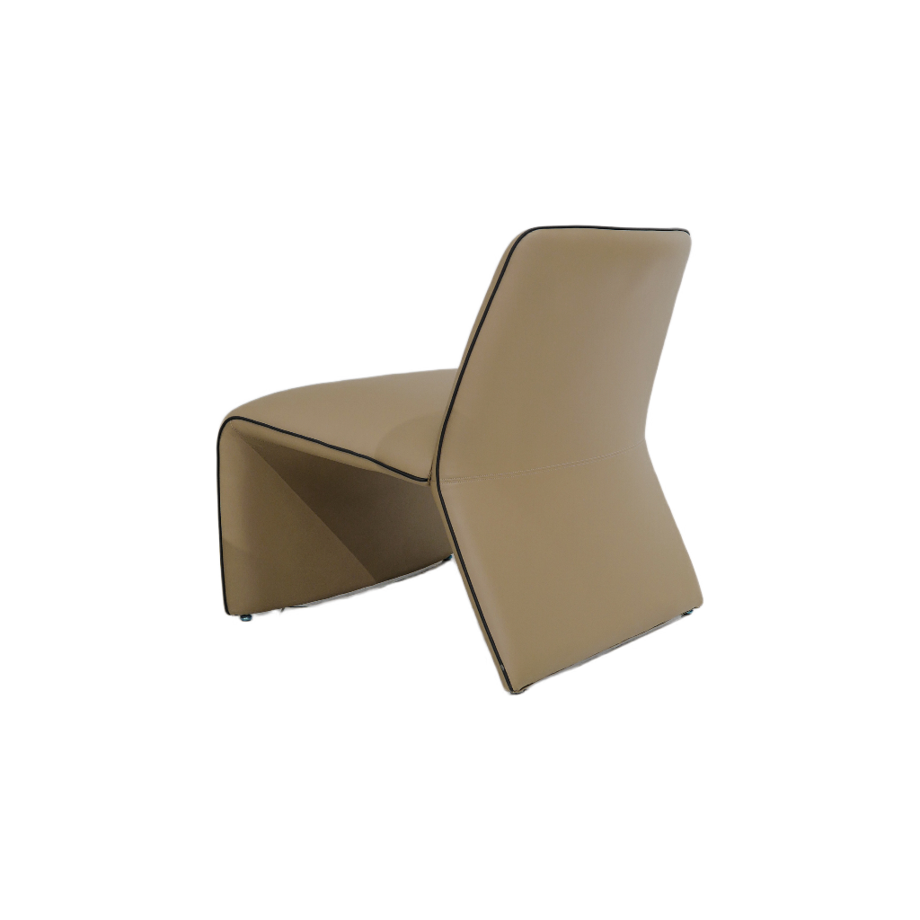 BUTACA MOD. AIR (777)- TAPIZADO EN PU KHAKI (YH-98) - MEDIDAS: 30"X28"X29"