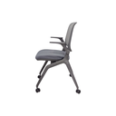 SILLA MULTIUSO CAP(D20) -ESTRUCTURA GRIS- MESH GRIS - TELA GRIS