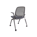 SILLA MULTIUSO CAP(D20) -ESTRUCTURA GRIS- MESH GRIS - TELA GRIS