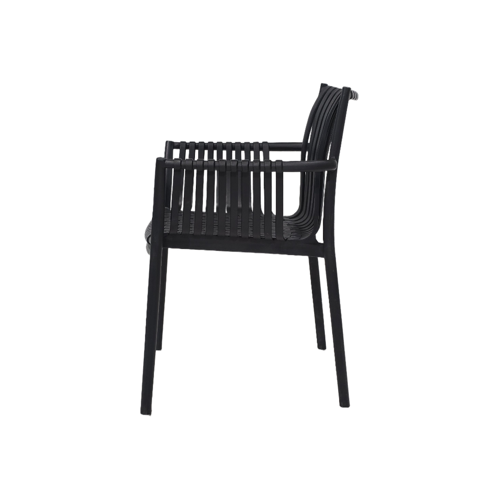 SILLA MOD. VICTOR -  POLIPROPILENO - COLOR ANTRACITA(NEGRO)