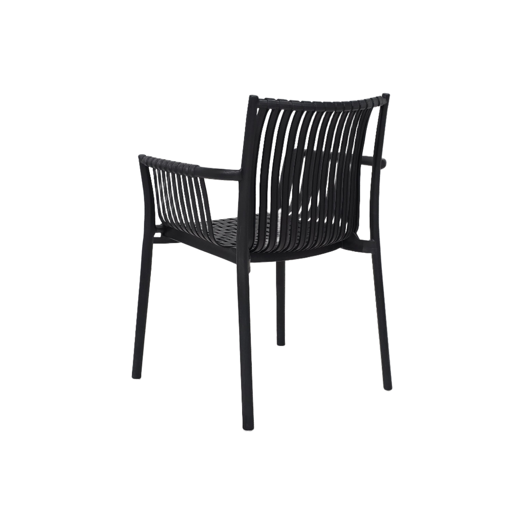SILLA MOD. VICTOR -  POLIPROPILENO - COLOR ANTRACITA(NEGRO)