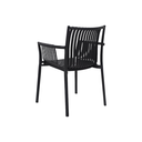 SILLA MOD. VICTOR -  POLIPROPILENO - COLOR ANTRACITA(NEGRO)