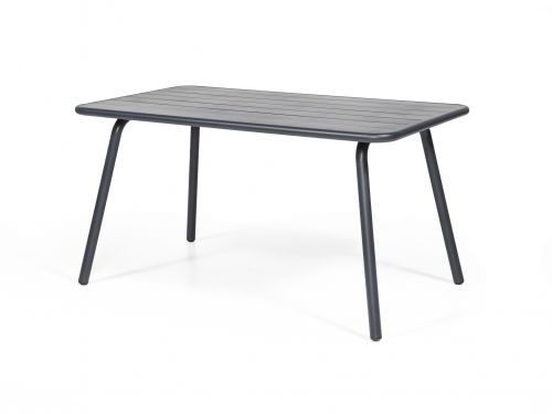 1-045893 MESA PORTO 80 * 140 CM, MESA DE ALUMINIO, COLOR NEGRA