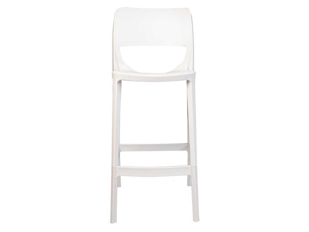 TABURETE MOD.BELLA - POLIPROPILENO - COLOR BLANCO