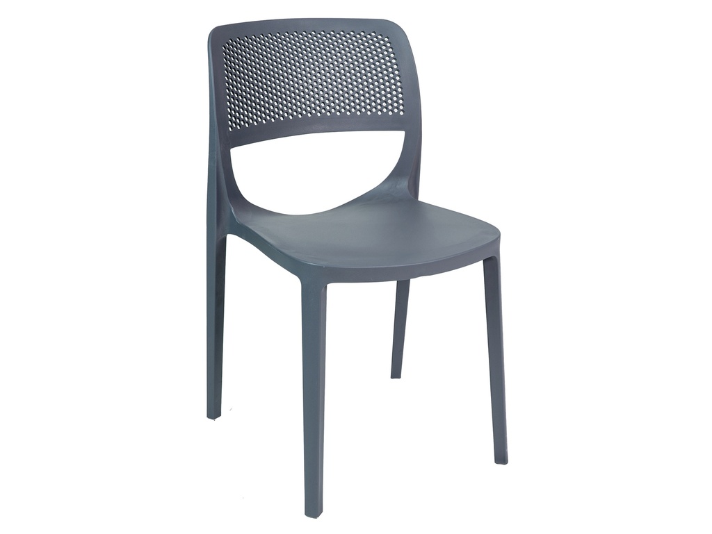 SILLA MOD. MILA - POLIPROPILENO- COLOR NEGRO