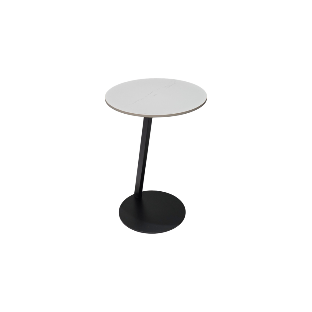 MESA DE ESQUINA MOD. 607 BLANCO  - NEGRO 