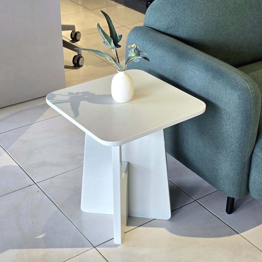 MESA DE ESQUINA SITZ CUADRADA BLANCA