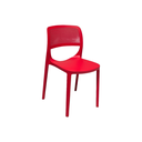 SILLA MOD. MILA - POLIPROPILENO- COLOR ROJO