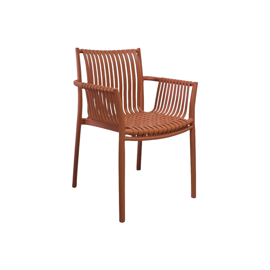 SILLA MOD. VICTOR -  POLIPROPILENO - COLOR TERRACOTTA