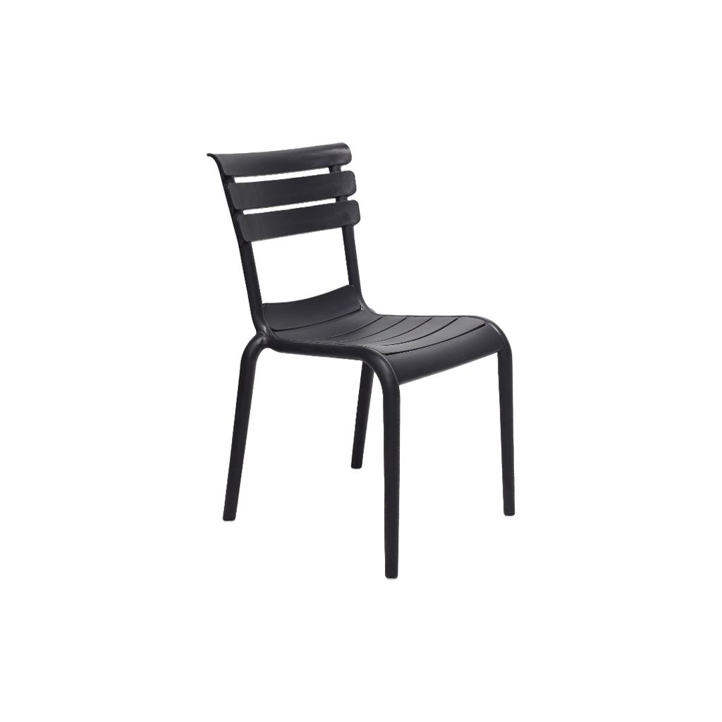 SILLA MOD. HERA - POLIPROPILENO- COLOR ANTRACITA (NEGRO) - SIN BRAZOS