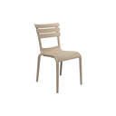 SILLA MOD. HERA - POLIPROPILENO- COLOR CREMA CLARO - SIN BRAZOS