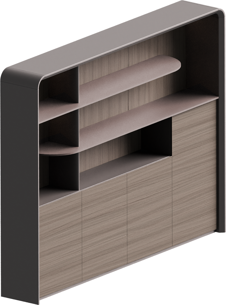 ESTANTE EJECUTIVO MOD MONARCA 99"X80" (S06B-25)