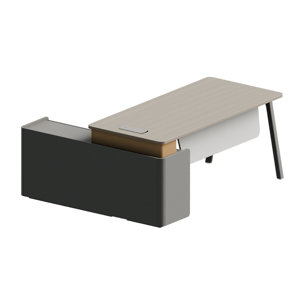 MESA ESCRITORIO EJECUTIVO STEEL  60" X71" (S22T-18) IZQUIERDO