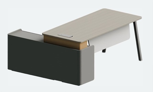 MESA ESCRITORIO EJECUTIVO STEEL  60" X71" (S22T-18) IZQUIERDO