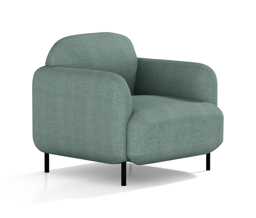 BUTACA MOD. CONVEX (531) - TELA VERDE(ZB06)- MEDIDAS: 32"X33"X31"