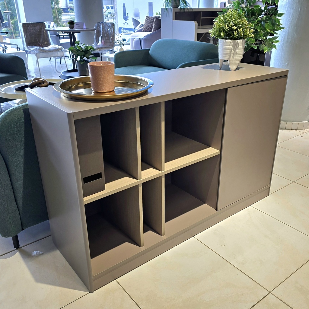 CREDENZA STEEL PEQ.  16"X48" (S30B-12)- COLOR GRIS PIEDRA (STONE GRAY)