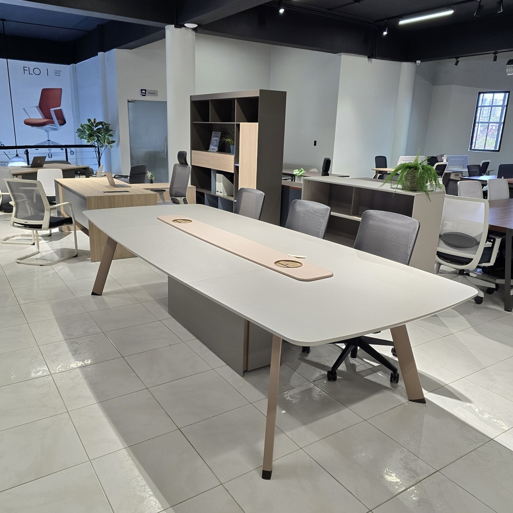 MESA DE CONFERENCIAS LUMEN PLUS +  - BLANCO (SY-MT1705-32)-54"X126" 