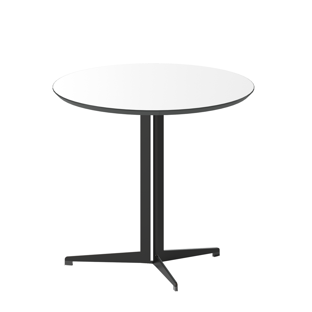 MESA DE REUNION MOD. ELEMENT  - 31" DE DIAMETRO - TOPE COLOR MADERA CLARA (NOCO WOOD)  - PATA GRIS OSCURO (SY-QT6638-80)