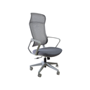 SILLON EJECUTIVO ONDA (F26) GRIS CLARO - MESH GRIS - TELA GRIS  