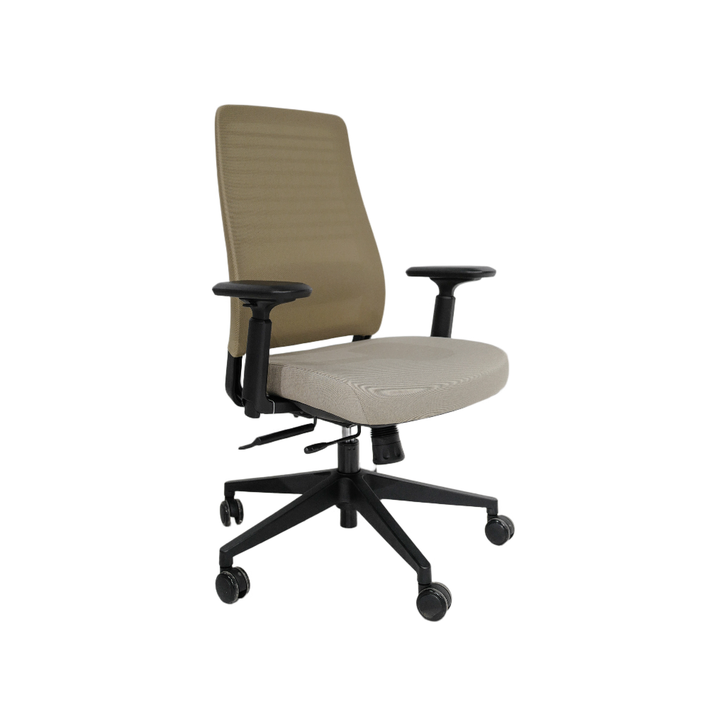 SILLON SEMI EJECUTIVO ARKO(F24) - MESH BEIGE - TELA BEIGE 