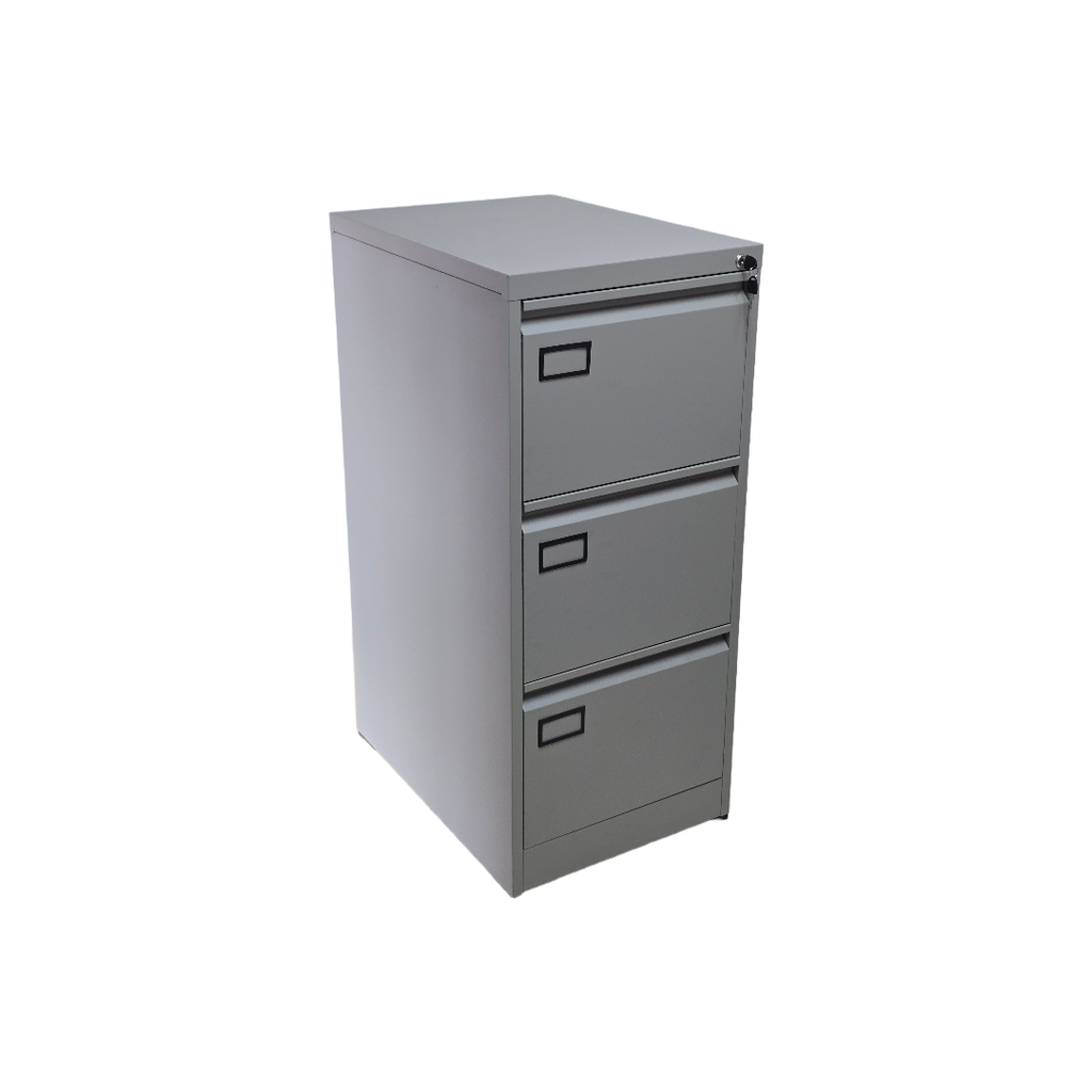 PRAKTIK: VERTICAL 3 GAVETAS GRIS ALUMINIO 