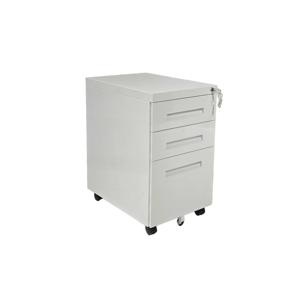 PRAKTIK: MODULO RODANTE 3 GAVETAS BLANCO 