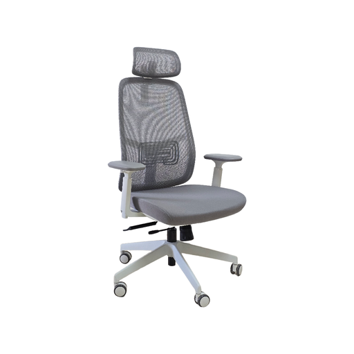 SILLON EJECUTIVO NEXA (F34) GRIS CLARO - MESH GRIS - TELA GRIS  