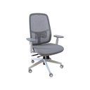 SILLON SEMI EJECUTIVO NEXA (F34) GRIS CLARO - MESH GRIS - TELA GRIS 