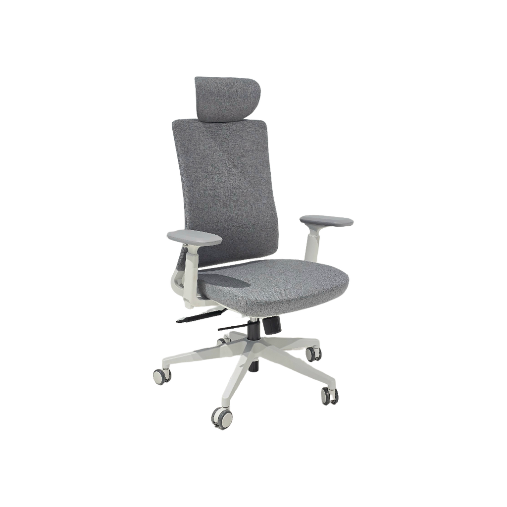 SILLON EJECUTIVO ORION (F13) GRIS CLARO -TELA GRIS GRAFITO