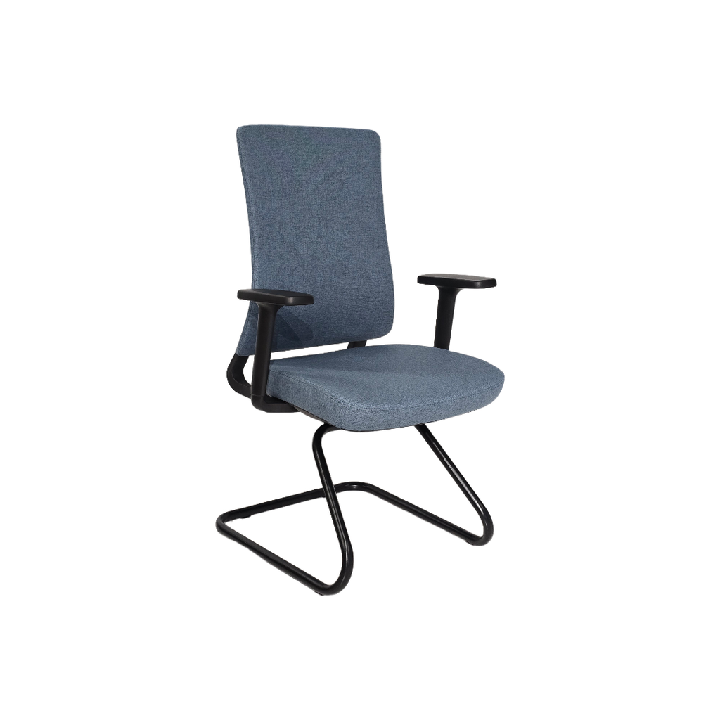 BUTACA EJECUTIVA ORION (F13) - GRIS CLARO - TELA AZUL