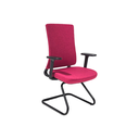 BUTACA EJECUTIVA ORION (F13) - GRIS CLARO - TELA ROJA