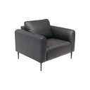 BUTACA MOD. URBAN CLASICO (724) - TAPIZADA EN PU NEGRO (YH-34)-MEDIDAS: 34"X38"X31"