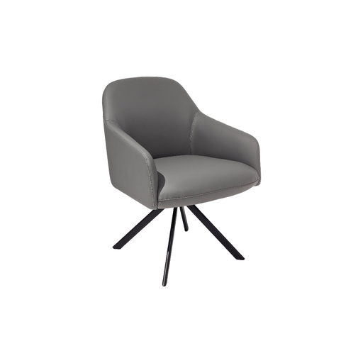 BUTACA MOD.ONA (639 1)  - TAPIZADA EN PU GRIS CEMENTO (YH 99)-MEDIDAS: 24"X25"X33"  