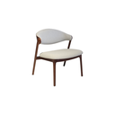 BUTACA S225A, CUERPO EN MADERA COLOR NOGAL BEECH 18, TAPIZADA EN TELA GRIS CLARA SD659 MEYCY HOME
