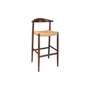 TABURETE BS-1439B, CUERPO EN MADERA COLOR NOGAL BEECH 18, FONDO EN CUERDA NATURAL, MEYCY HOME