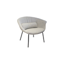 SILLA DC-S205A(V2), TAPIZADA EN TELA GRIS OSCURO SD659, PATAS EN METAL NEGRO, MEYCY HOME