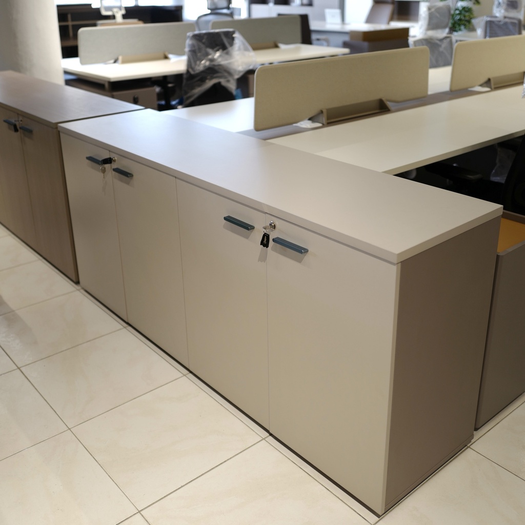 CREDENZA ELEMENT (SY-AG0118)- COLOR GRIS CLARO (GLACIER GREY) - 18"X 71"X32"  