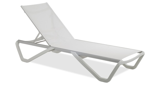 [CLWB] CHAISE LOUNGE MOD WAVE MESH TAUPE PATAS BLANCA