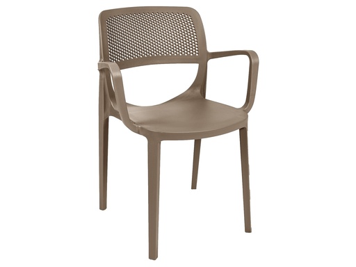 [SMBMXLCC] 1-045861 SILLON MOD.MILA XL  -  POLIPROPILENO - COLOR CAPPUCCINO