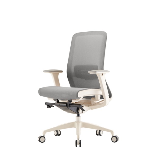 [SSELAVOMESHBMGC] SILLON SEMI EJECUTIVO LAVO-M (MESH) BLANCO GRIS 