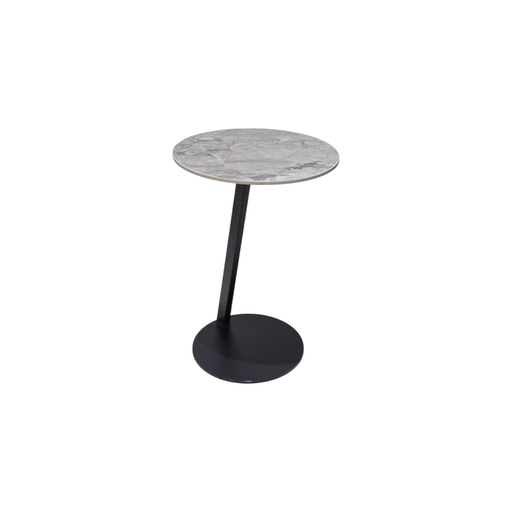 [ME607TGCEN] MESA DE ESQUINA MOD. 607 GRIS  - NEGRO