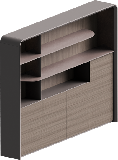 [EEMONA9980CRGG] ESTANTE EJECUTIVO MOD MONARCA 99"X80" (S06B-25)