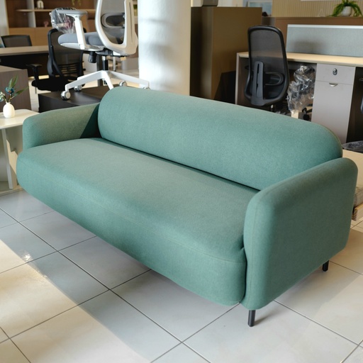 [S2PCON531TV] SOFA PARA 2 PERSONAS MOD. CONVEX (531) - TELA VERDE (ZB06)- MEDIDAS: 32"X53"X31"