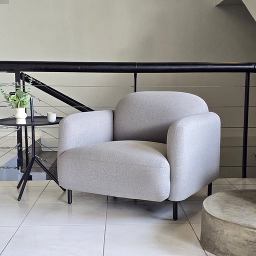 [BECON531TGG] BUTACA MOD. CONVEX (531) - TELA GRIS GRAFITO(M09)- MEDIDAS: 32"X33"X31"