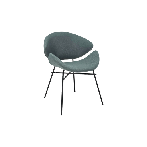 [BEVIRO392TV] BUTACA MOD. VIRO (392)  - MEDIDAS: 23"X26"X32"- TAPIZADA EN TELA VERDE(ZB-06)- ESTRUCTURA METAL NEGRA