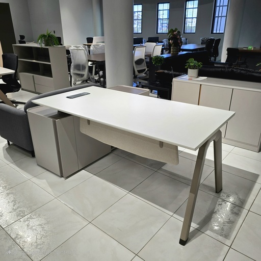 [MEELU6071BD] MESA ESCRITORIO EJECUTIVO LUMEN  60" X71" (SY-TB1703-18) DERECHO BLANCO 