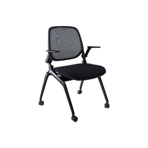 [SMCAPMNTN] SILLA MULTIUSO CAP(D20) - MESH NEGRO - TELA NEGRA 